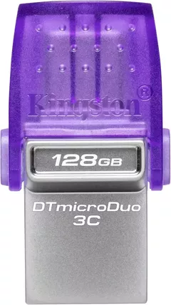 128GB DataTraveler microDuo 3C 200MB/s dual USB-A + USB-C, 