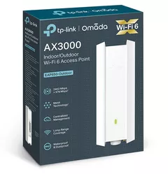 ACCESS POINT TP-LINK wireless AX3000 Mbps dual band WiFi 6 Access Point, 1 x 10/100/1000 Mbps Ethernet Ports (One port supports PoE OUT, 2 antene interne, IEEE802.3af/at PoE, WiFi 6, montare pe perete 