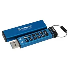 128GB IronKey Keypad 200, FIPS 140-3 Lvl 3 (Pending) AES-256 Encrypted, 