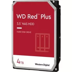 HDD NAS WD Red Plus 4TB CMR, 3.5, 256MB, 5400 RPM, SATA, TBW: 180 